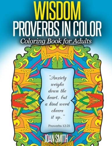 WISDOM Proverbs in Coloring Frames Lovink Coloring Book