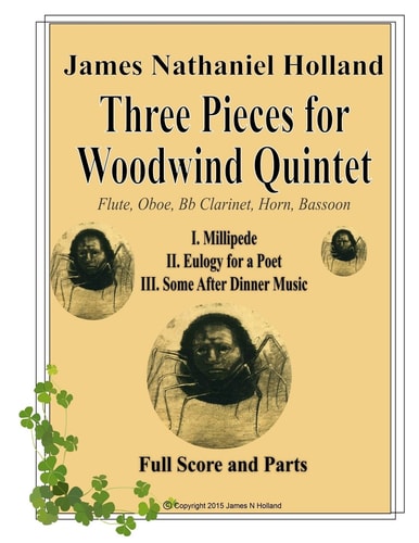 Three Pieces for Woodwind Quintet Full Score and Parts