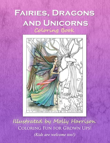 Fairies, Dragons and Unicorns By Molly Harrison Fantasy Art