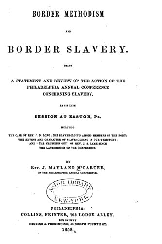 Border Methodism and Border Slavery