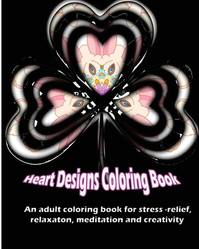 Heart Designs Coloring Book