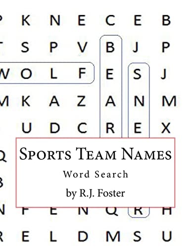 Sports Team Names Word Search