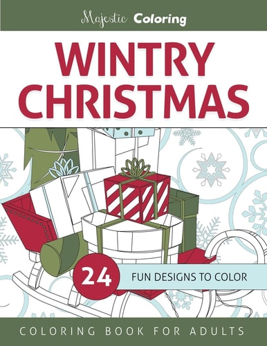 Wintry Christmas Coloring Book for Grown-Ups
