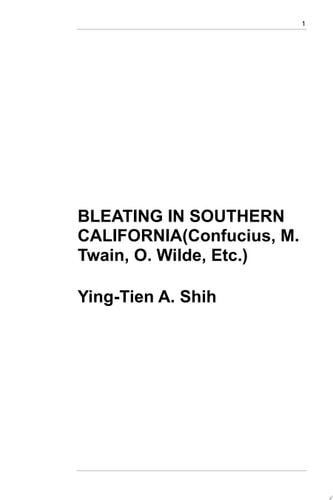 Bleating In Southern California