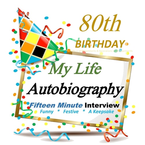 80th Birthday Fifteen Minute Autobiography for Guest of Honor, Keepsake! 80th Birthday Gifts in All Departments, 80th Birthday Cards in All Departments