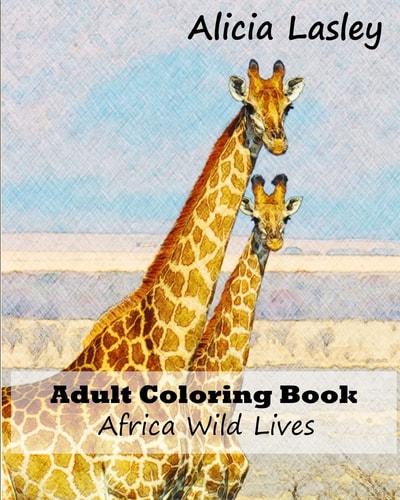 Adult Coloring Book African Wild Lives