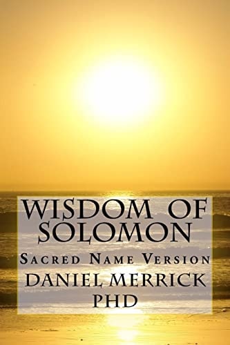 Wisdom Of Solomon Sacred Name Version