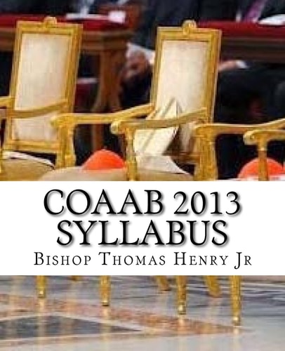 COAAB 2013 Syllabus Rethinking the Episcopacy