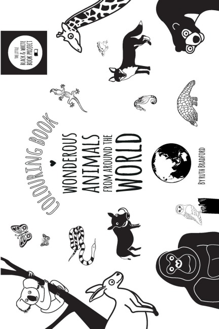 Wonderous Animals From Around The World: Colouring Book