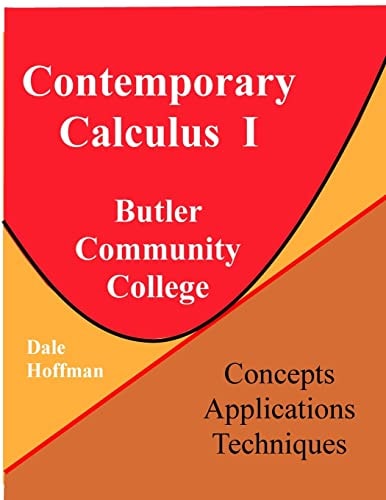 Contemporary Calculus I Butler Community College