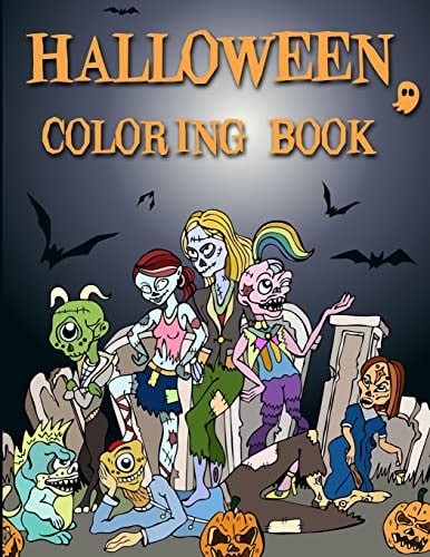 Halloween Coloring Book A Stress Relief Coloring Book For Adults