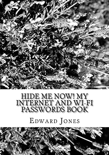 HIDE ME NOW! My Internet and Wi-Fi Passwords Book