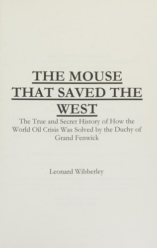 The Mouse That Saved The West