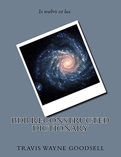 BDB Reconstructed Dictionary