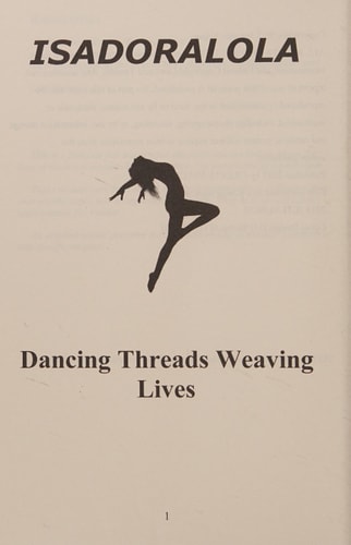 Isadoralola Dancing Threads Weaving Lives