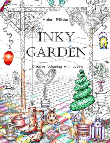 Inky Garden Creative Colouring with Quests and 3D Paper Flower