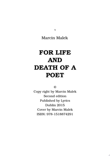 For life and death of a poet