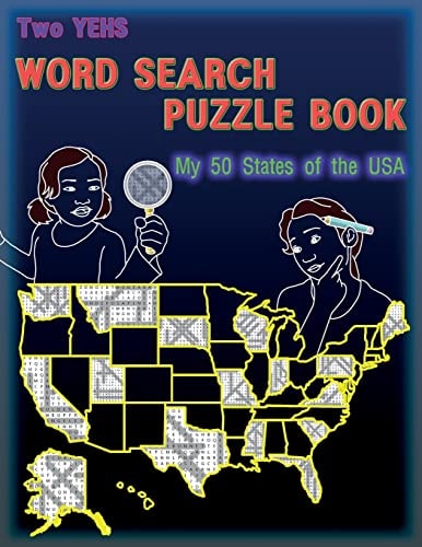 Two YEHs Word Search Puzzle Book - State My 50 States of the USA
