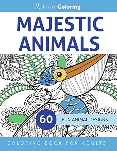 Majestic Animals Coloring Book for Adults