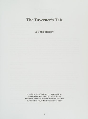 The Taverners Tale