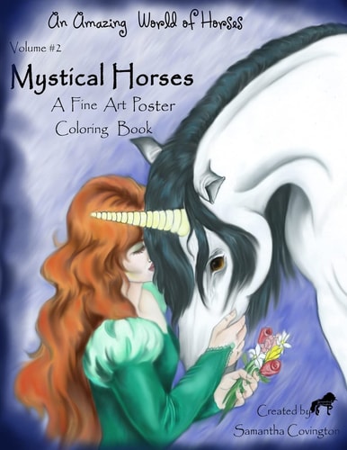Mystical Horses Vol. #2 Poster Poster Coloring Book