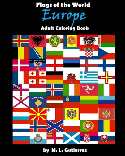 Flags of the World Series (Europe), Adult Coloring Book