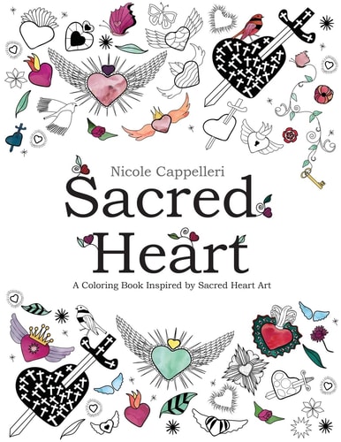 Sacred Heart A Coloring Book Inspired by Sacred Heart Art