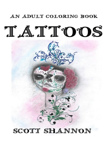 An Adult Coloring Book - Tattoos