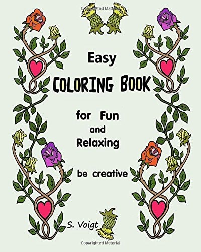 Easy Coloring Book For Fun and Relaxing , Be Creative