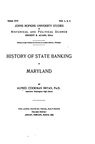 History of State Banking in Maryland