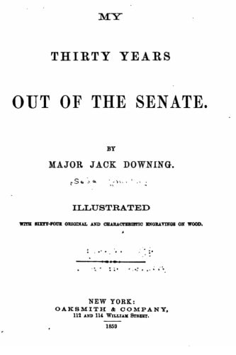 My Thirty Years Out of the Senate