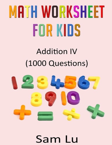 Math Worksheet for Kids Addition I