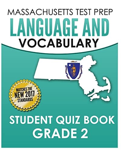 MASSACHUSETTS TEST PREP Language and Vocabulary Student Quiz Book Grade 2