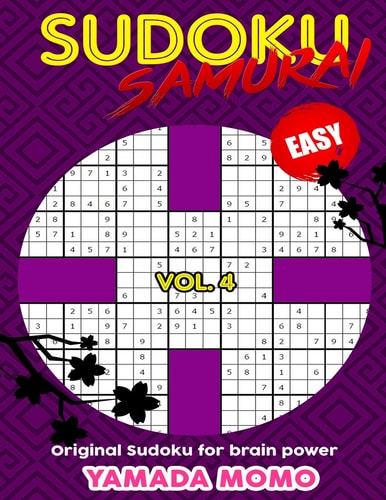 Sudoku Samurai Easy Original Sudoku For Brain Power Vol. 4: Include 100 Puzzles Sudoku Samurai Easy Level
