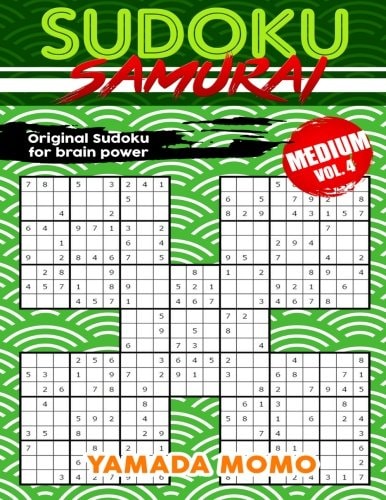 Sudoku Samurai Medium Original Sudoku For Brain Power Vol. 4: Include 100 Puzzles Sudoku Samurai Medium Level