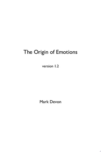 The Origin of Emotions