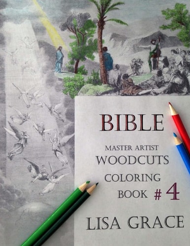 Bible Master Artist Woodcuts Coloring Book For Adults #4
