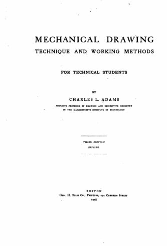 Mechanical Drawing, Technique and Working Methods