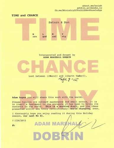 Time and Chance Saturn and Son RLNY