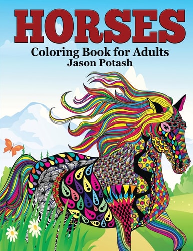 Horses Coloring Book For Adults