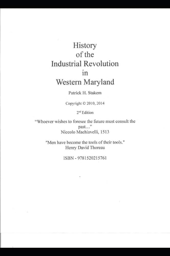 The History of the Industrial Revolution in Western Maryland