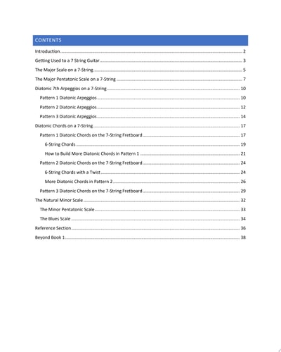 7 String Guitar Method Book 1