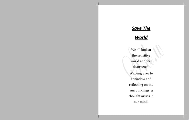 Save the World : In an Interesting way