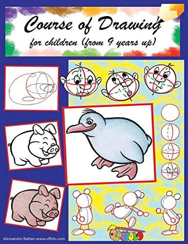 Course of Drawing for Children (from 9 Years Up) As Draw Characters and Animals