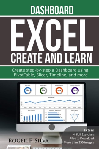 Excel Create and Learn - Dashboard More Than 250 Images And, 4 Full Exercises. Create Step-By-step a Dashboard