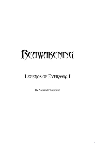Reawakening Legends Of Eversora 1