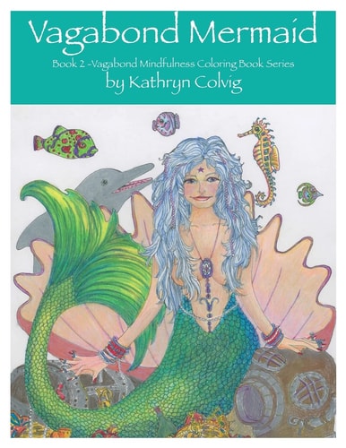 Vagabond Mermaid Adult Coloring Book
