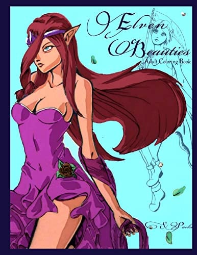Elven Beauties Adult Coloring Book