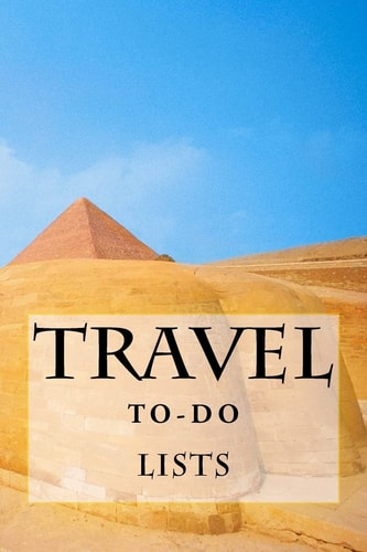 Travel To-Do Lists Book Stay Organized