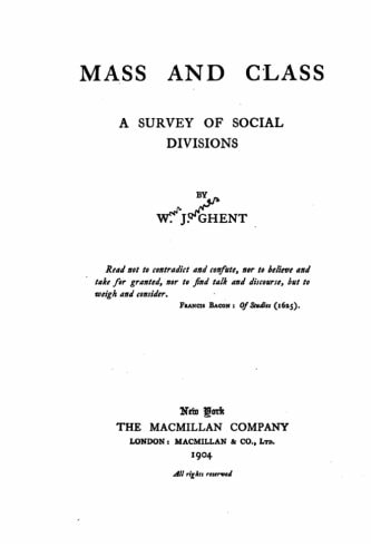 Mass and Class, a Survey of Social Divisions